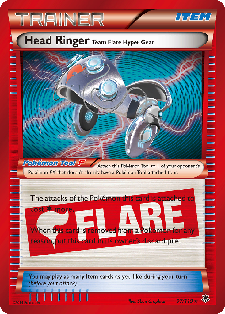 Head Ringer Team Flare Hyper Gear — illustrated card