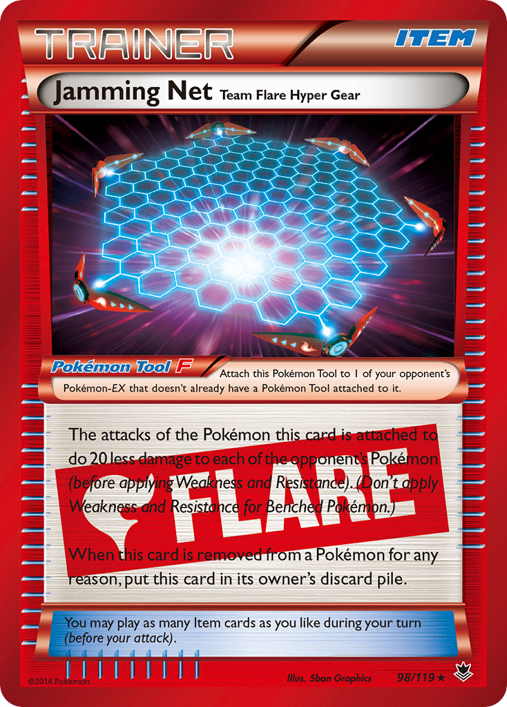 Jamming Net Team Flare Hyper Gear — illustrated card