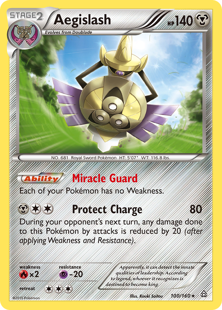 Aegislash — illustrated card