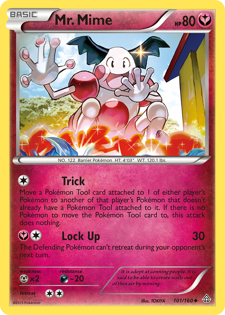 Mr. Mime — illustrated card