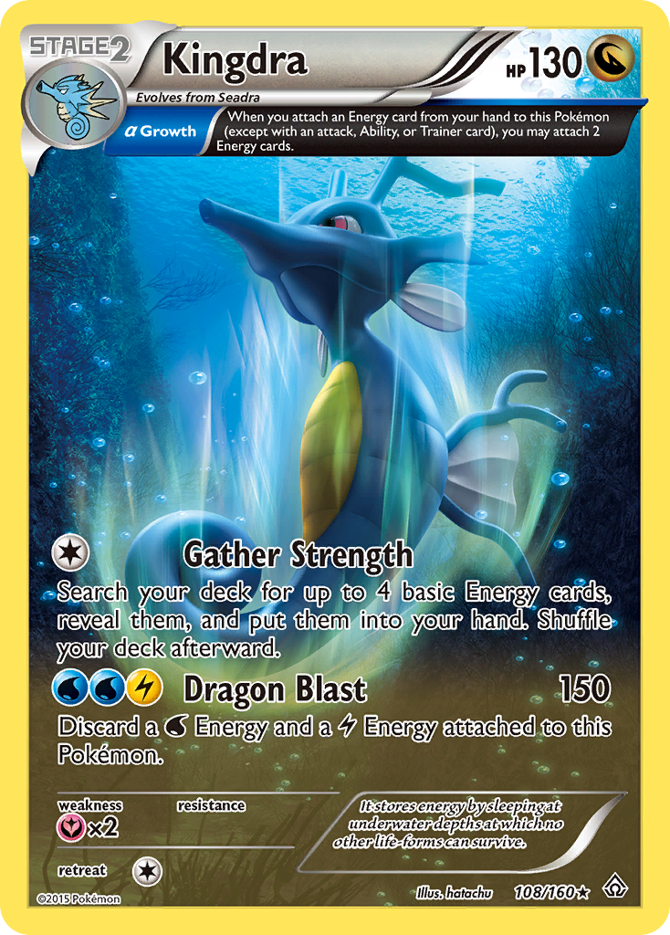 Kingdra — illustrated card