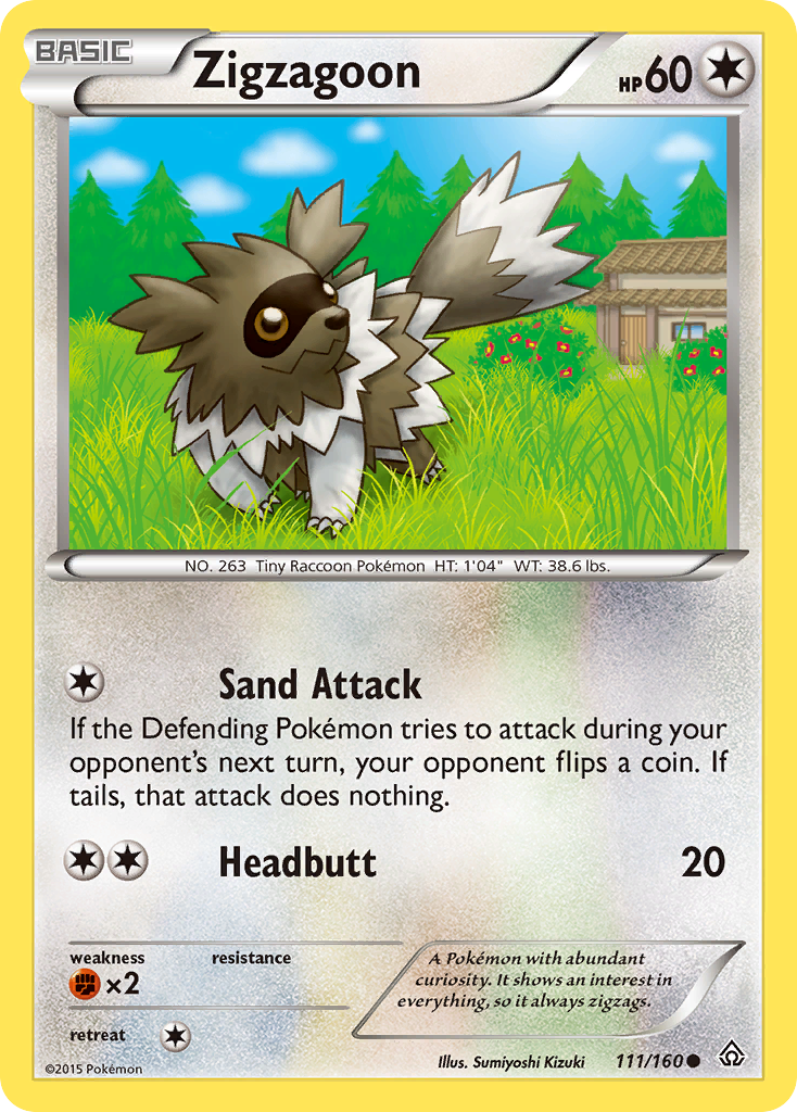 Zigzagoon — illustrated card