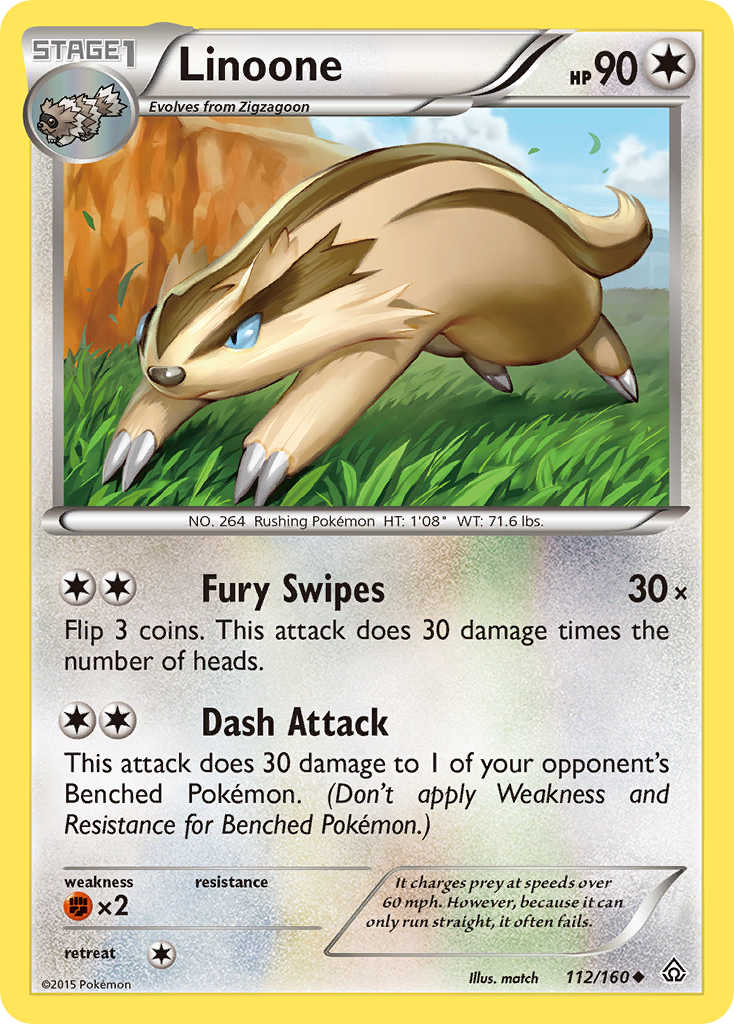 Linoone — illustrated card