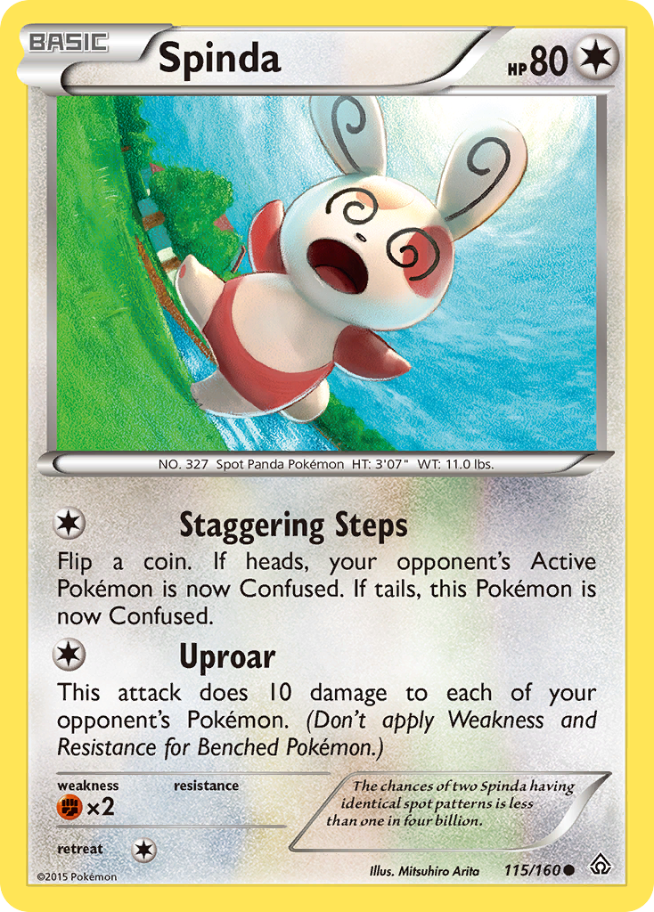 Spinda — illustrated card