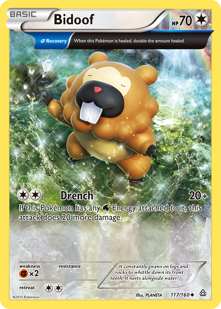 Bidoof — illustrated card