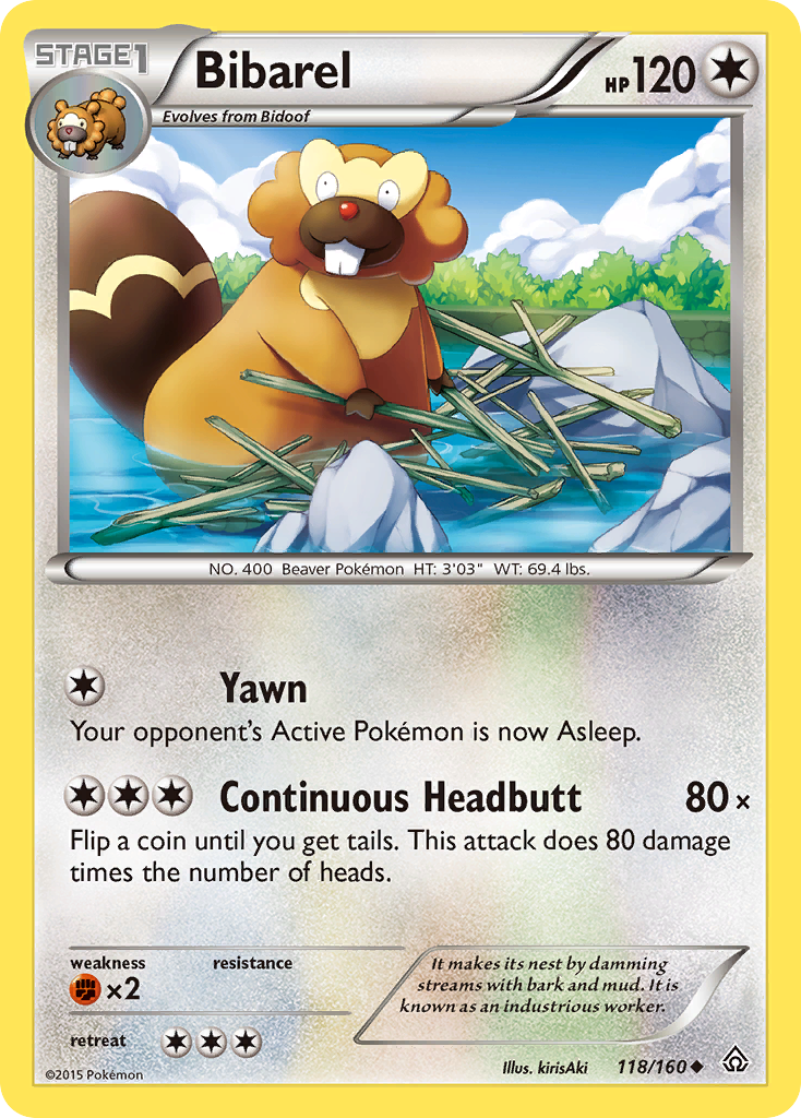 Bibarel — illustrated card
