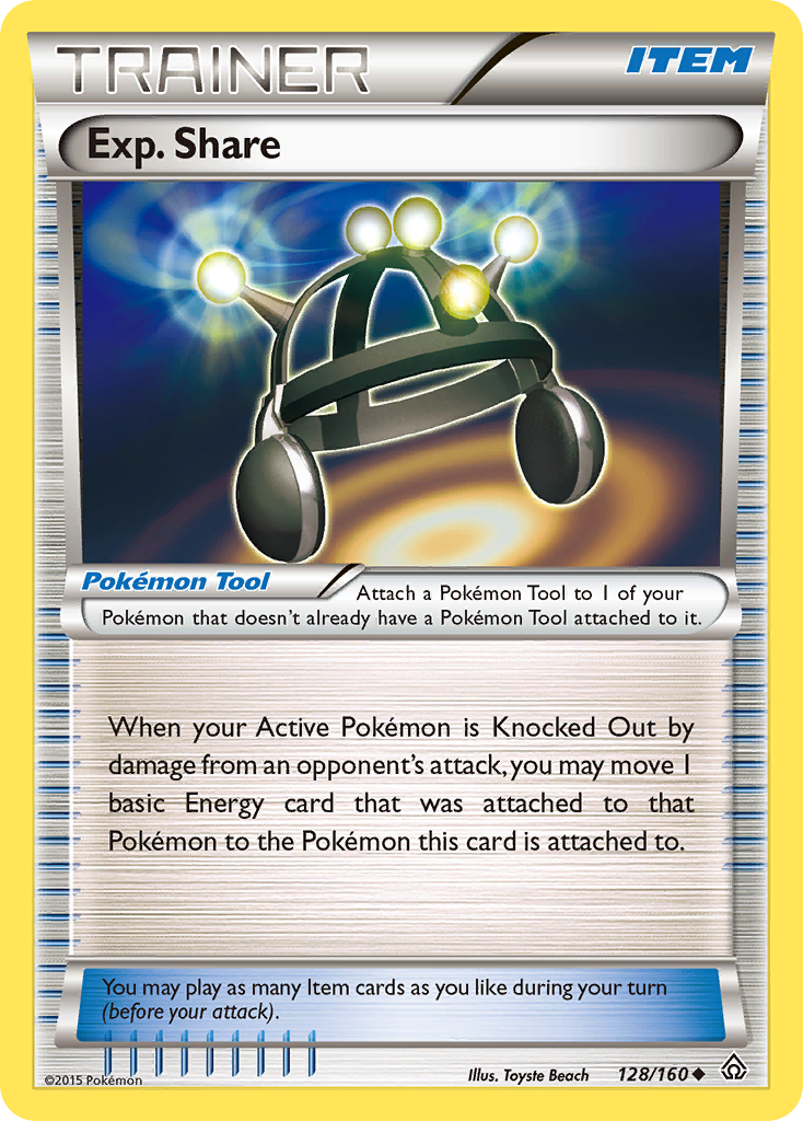 Exp. Share — illustrated card
