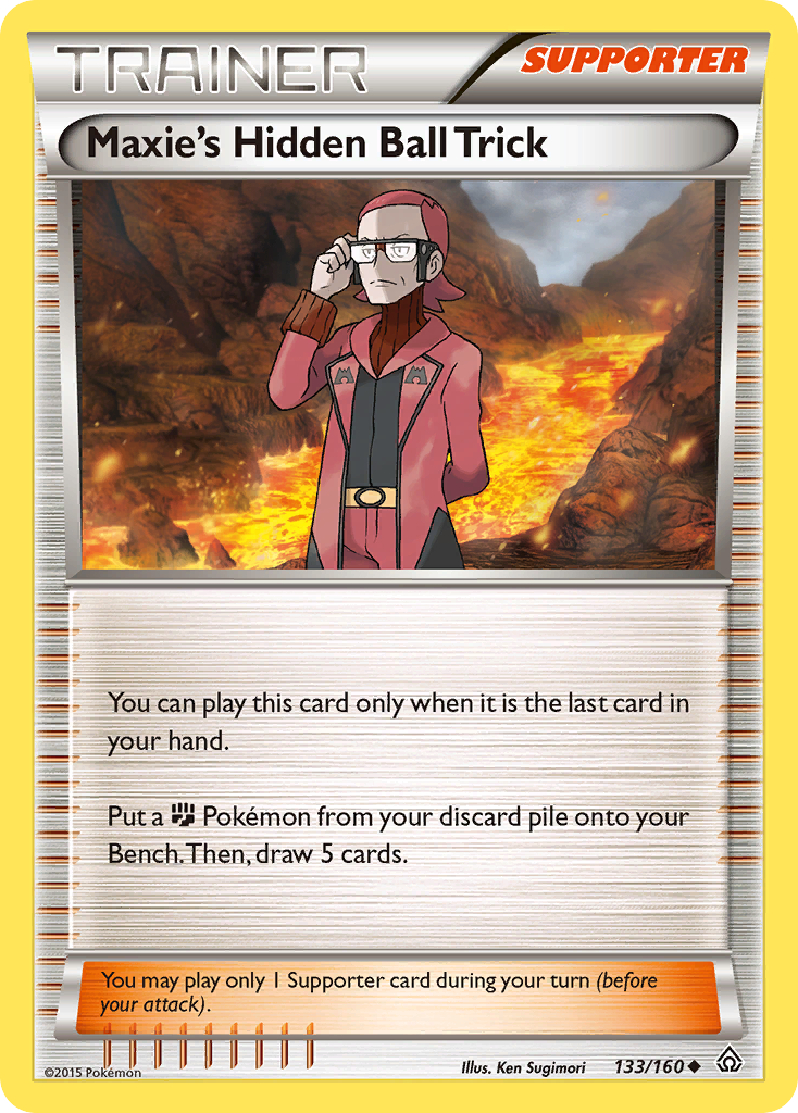Maxie's Hidden Ball Trick — illustrated card