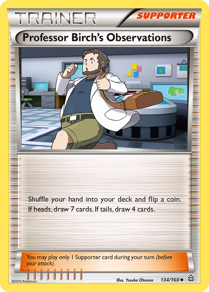 Professor Birch's Observations — illustrated card