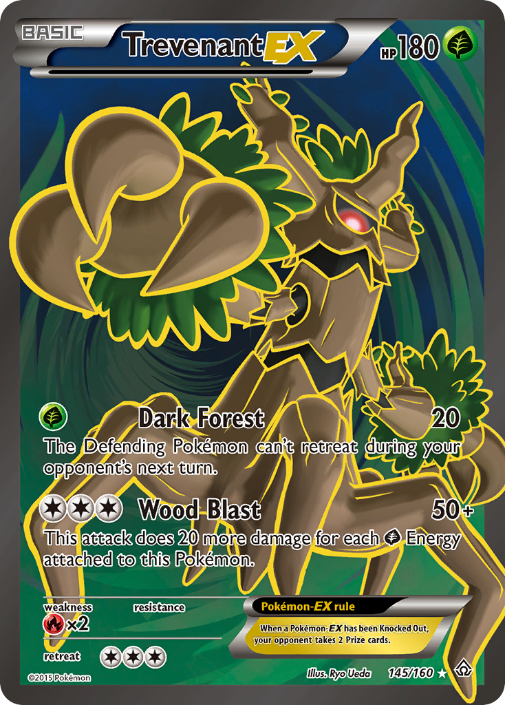 Trevenant-EX — illustrated card