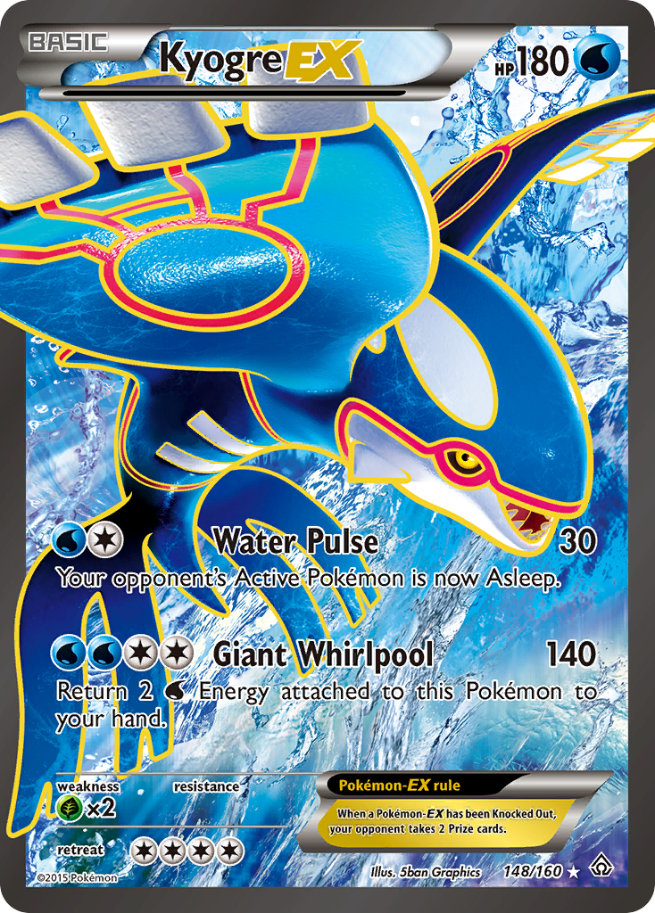 Kyogre-EX — illustrated card