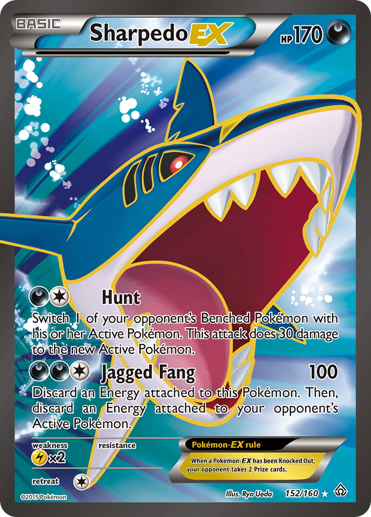 Sharpedo-EX — illustrated card