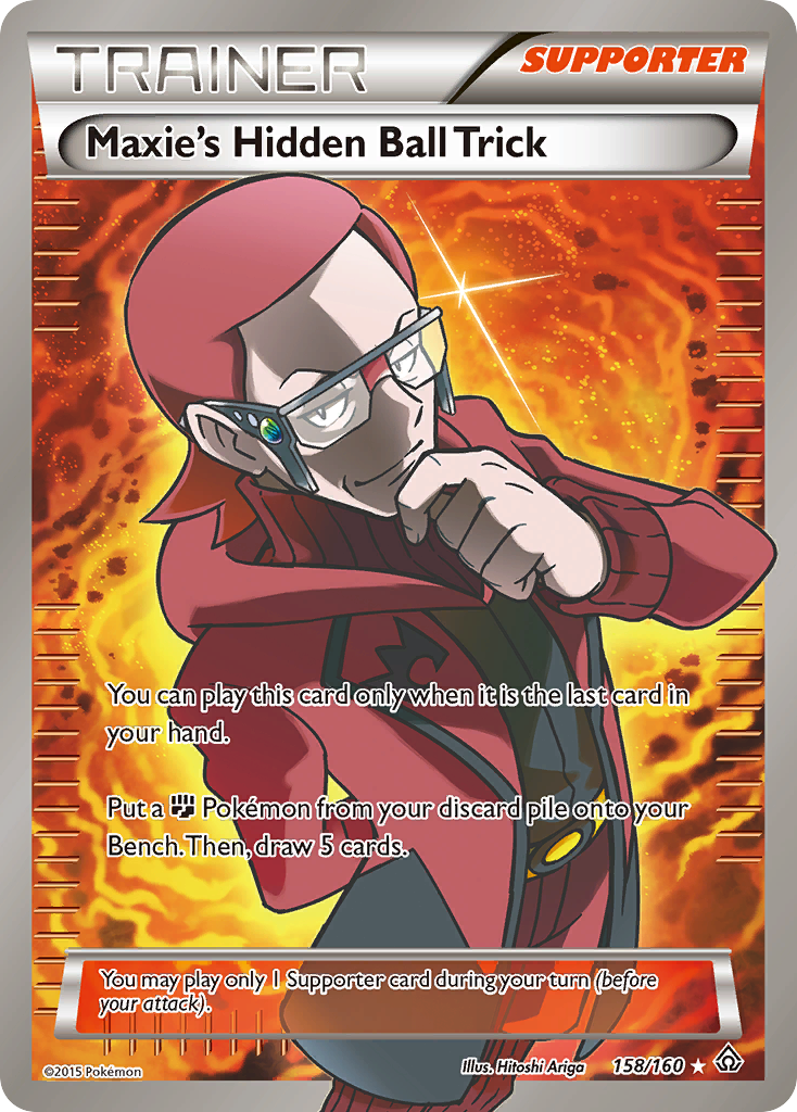 Maxie's Hidden Ball Trick — illustrated card