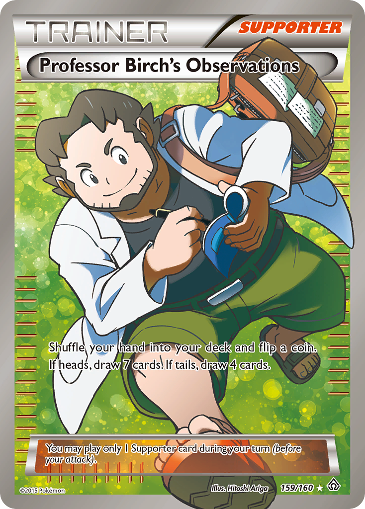 Professor Birch's Observations — illustrated card