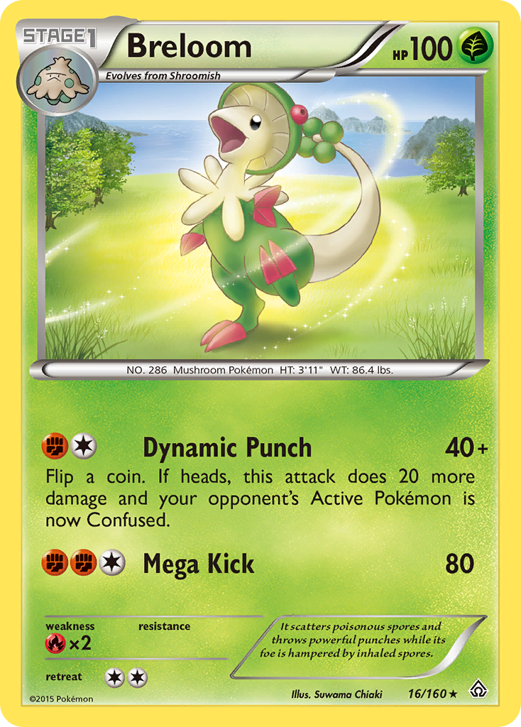 Breloom — illustrated card
