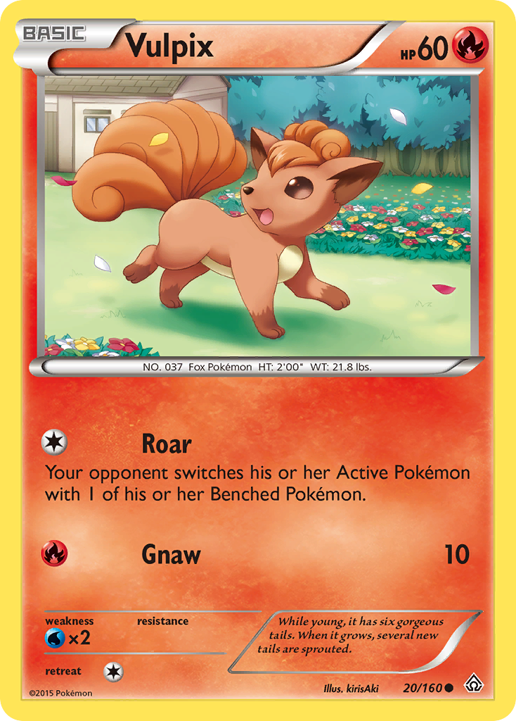 Vulpix — illustrated card