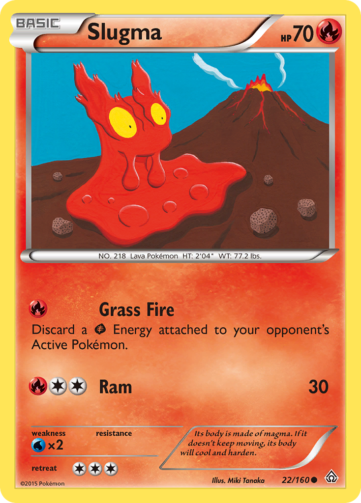 Slugma — illustrated card