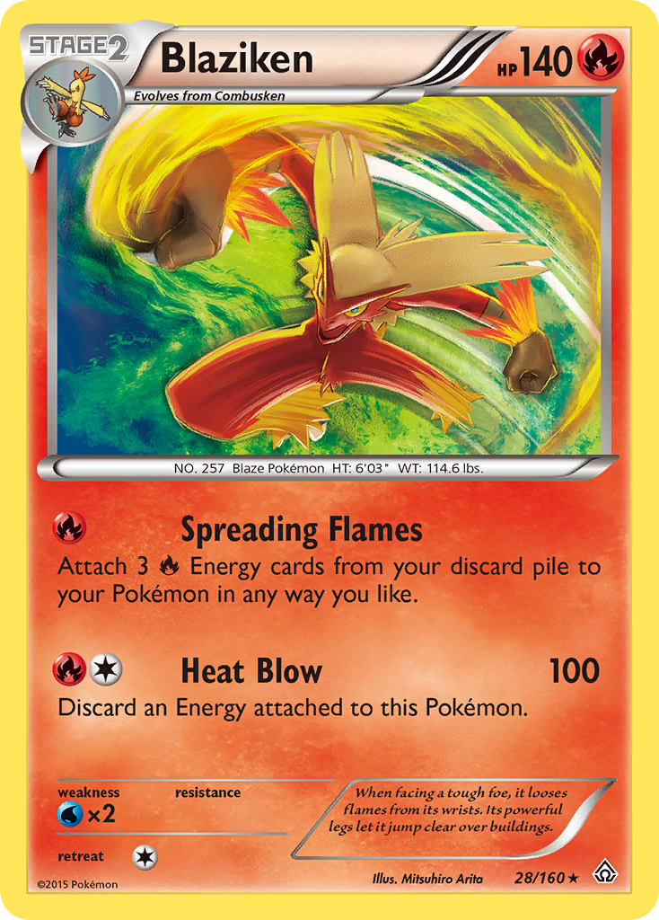 Blaziken — illustrated card