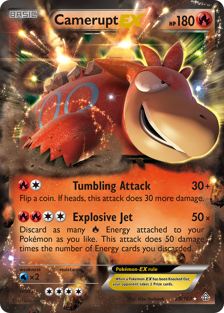 Camerupt-EX — illustrated card