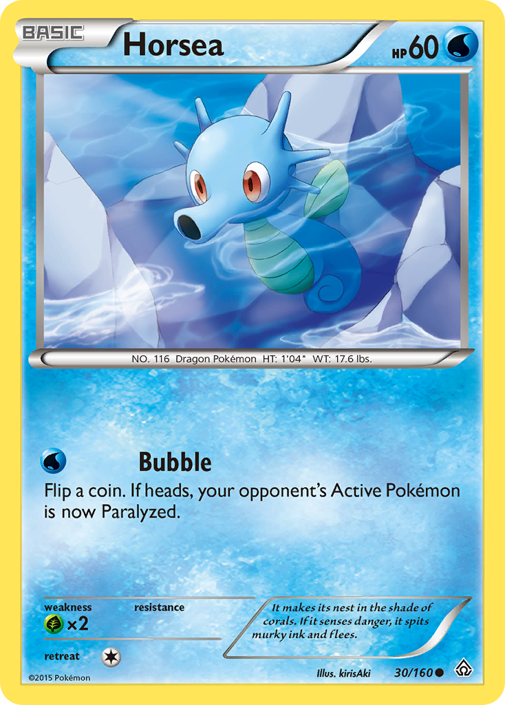 Horsea — illustrated card