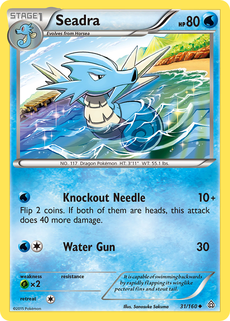 Seadra — illustrated card