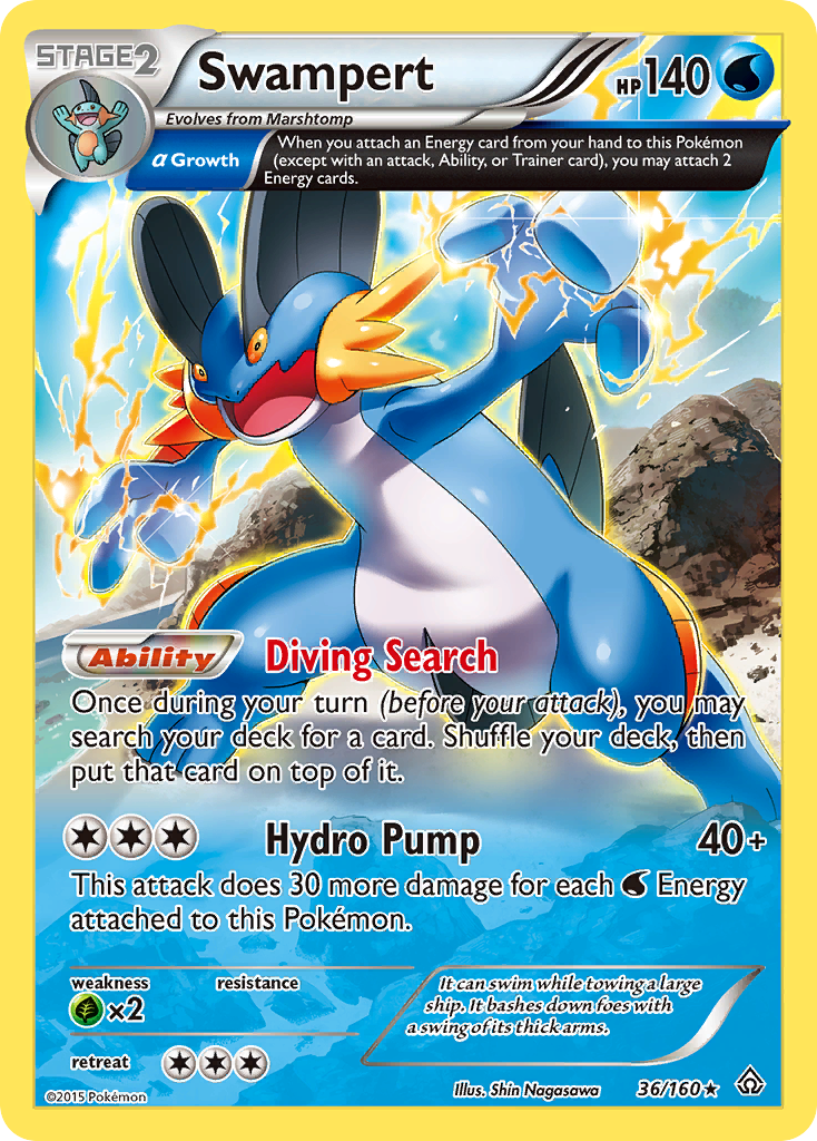 Swampert — illustrated card