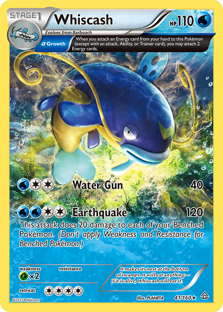 Whiscash — illustrated card