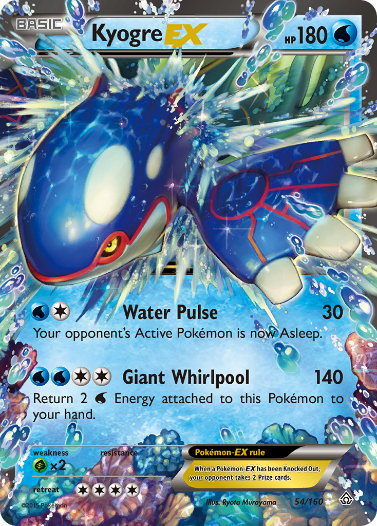Kyogre-EX — illustrated card