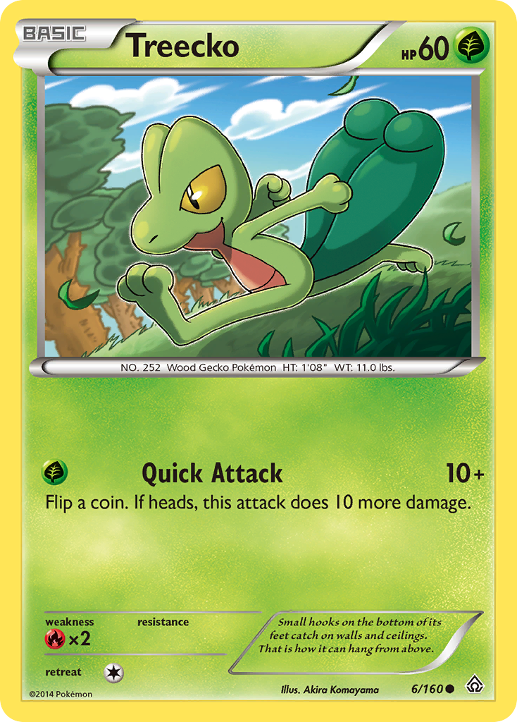 Treecko — illustrated card