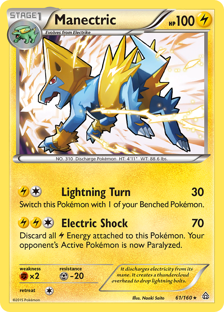 Manectric — illustrated card