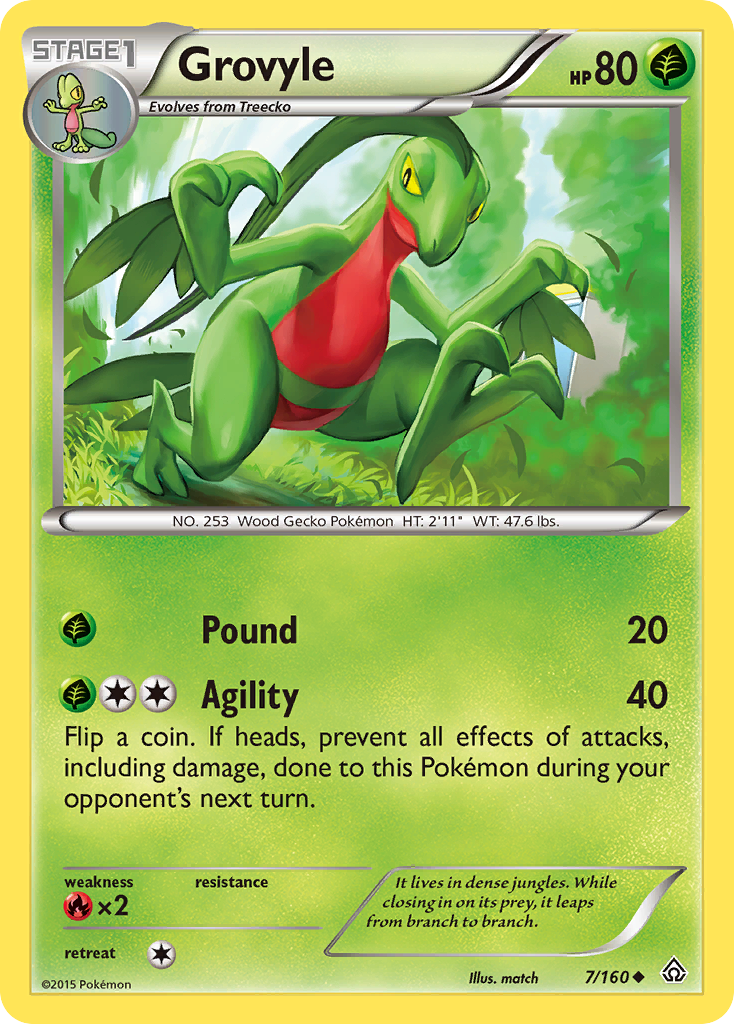 Grovyle — illustrated card