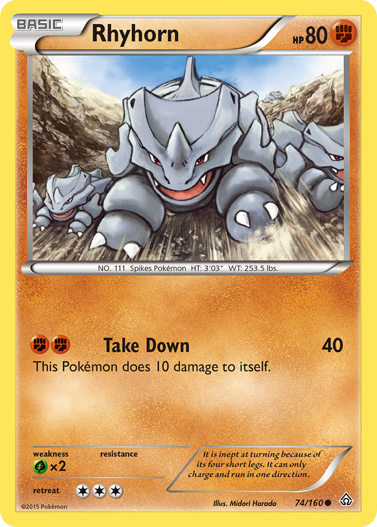 Rhyhorn — illustrated card