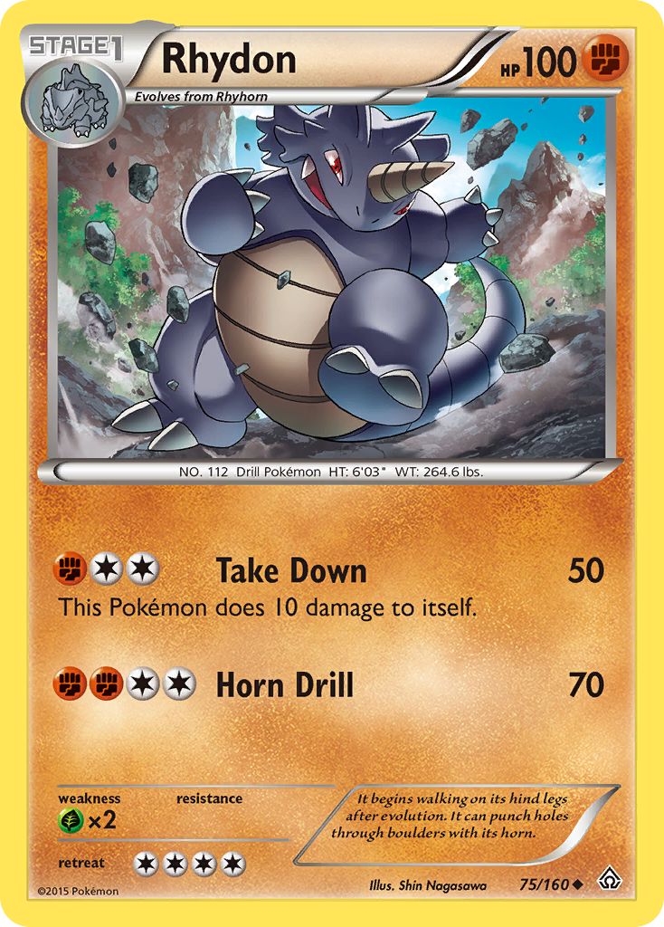 Rhydon — illustrated card