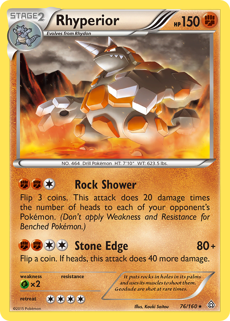 Rhyperior — illustrated card