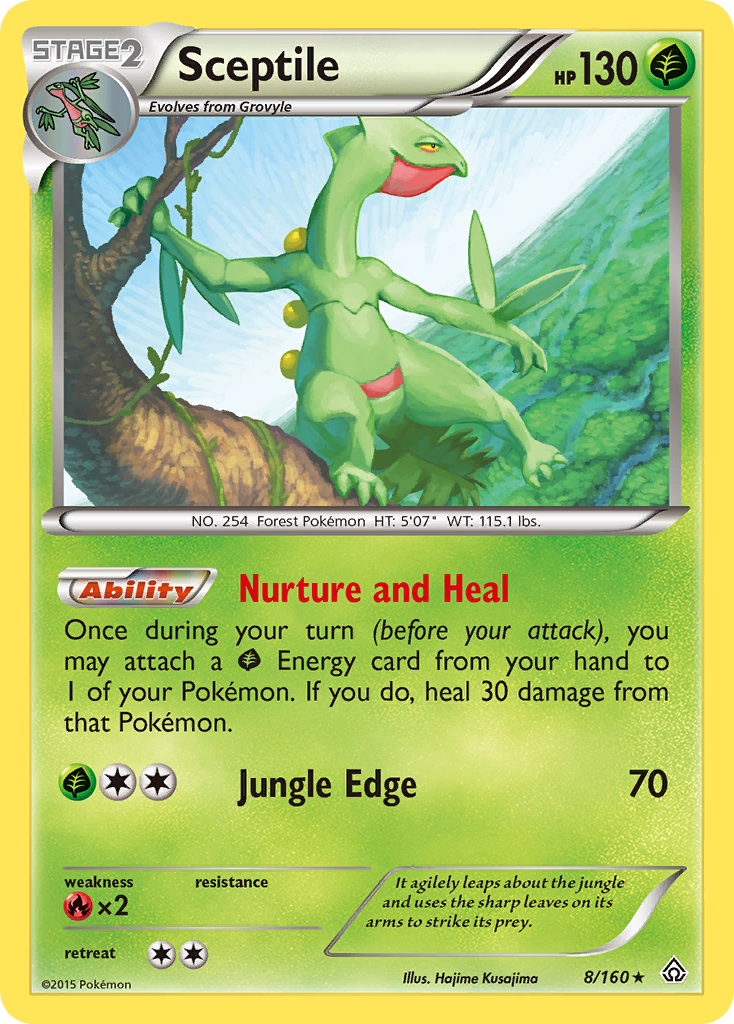 Sceptile — illustrated card