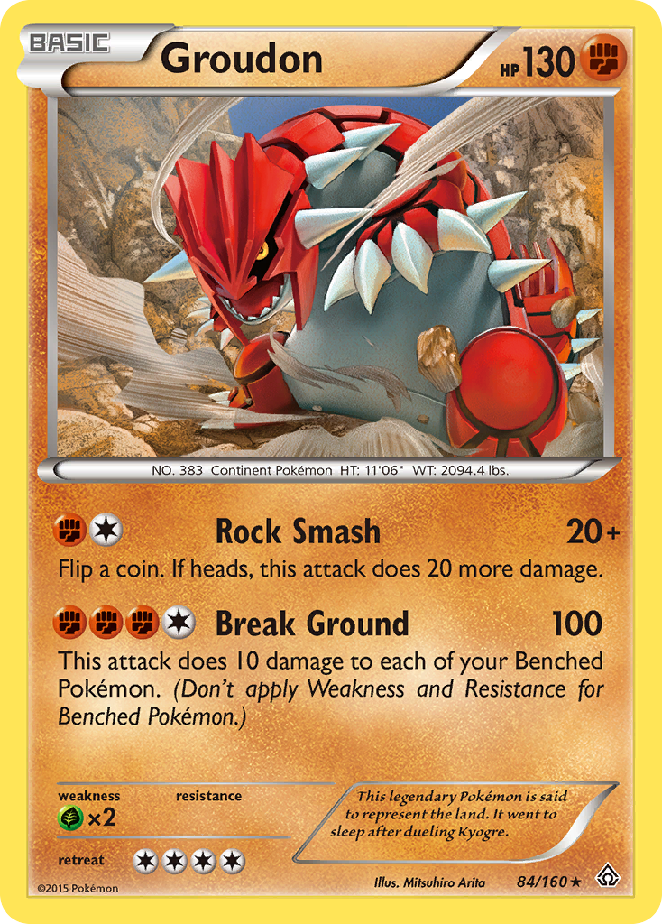 Groudon — illustrated card
