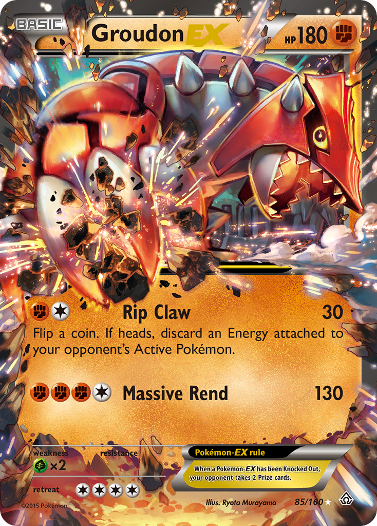 Groudon-EX — illustrated card