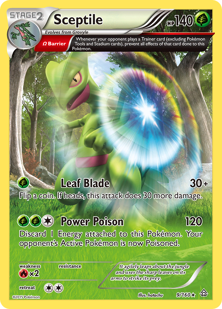 Sceptile — illustrated card