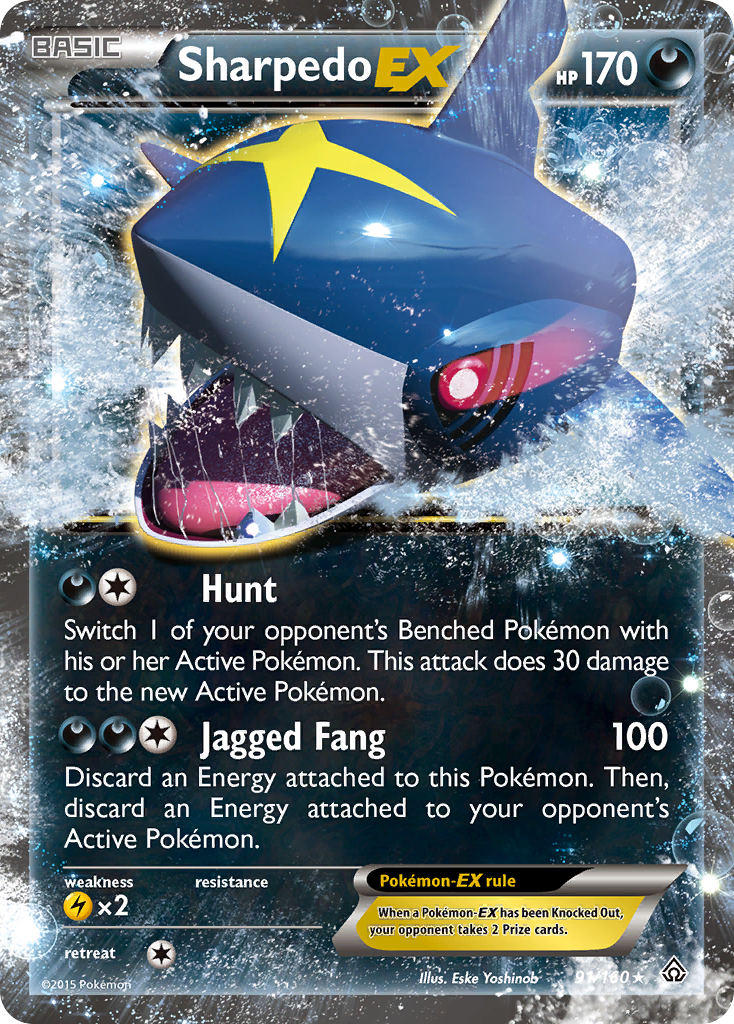 Sharpedo-EX — illustrated card