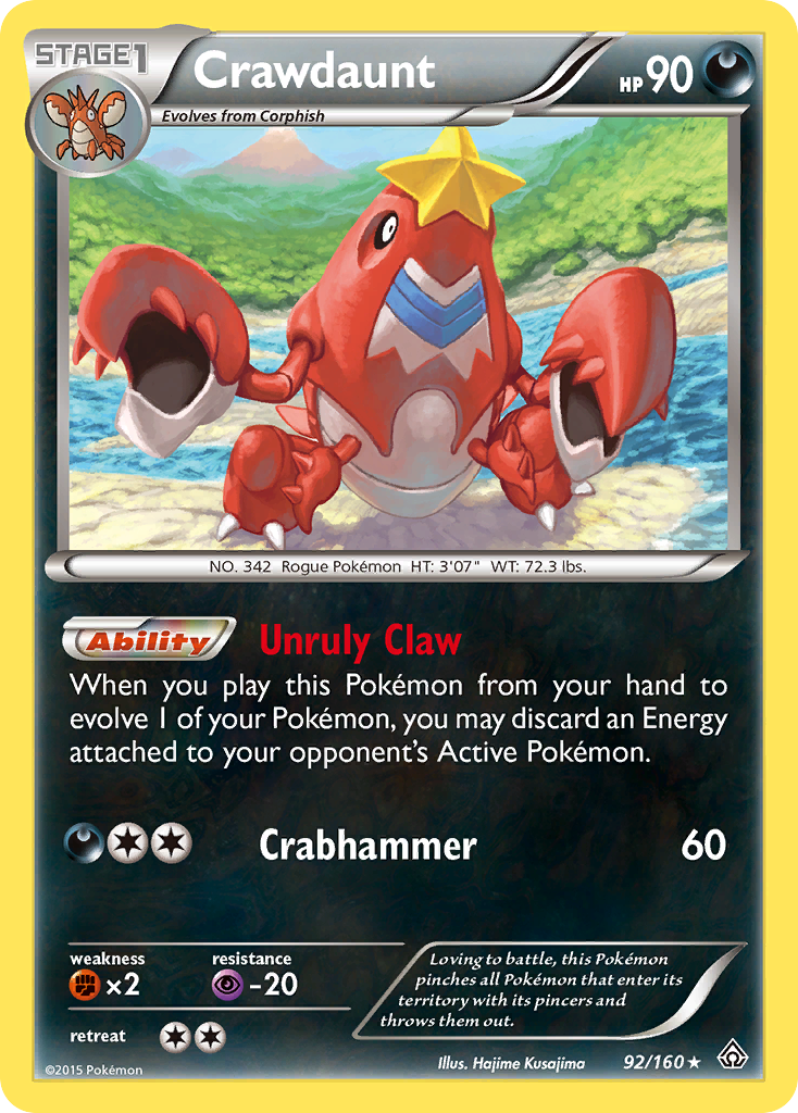Crawdaunt — illustrated card