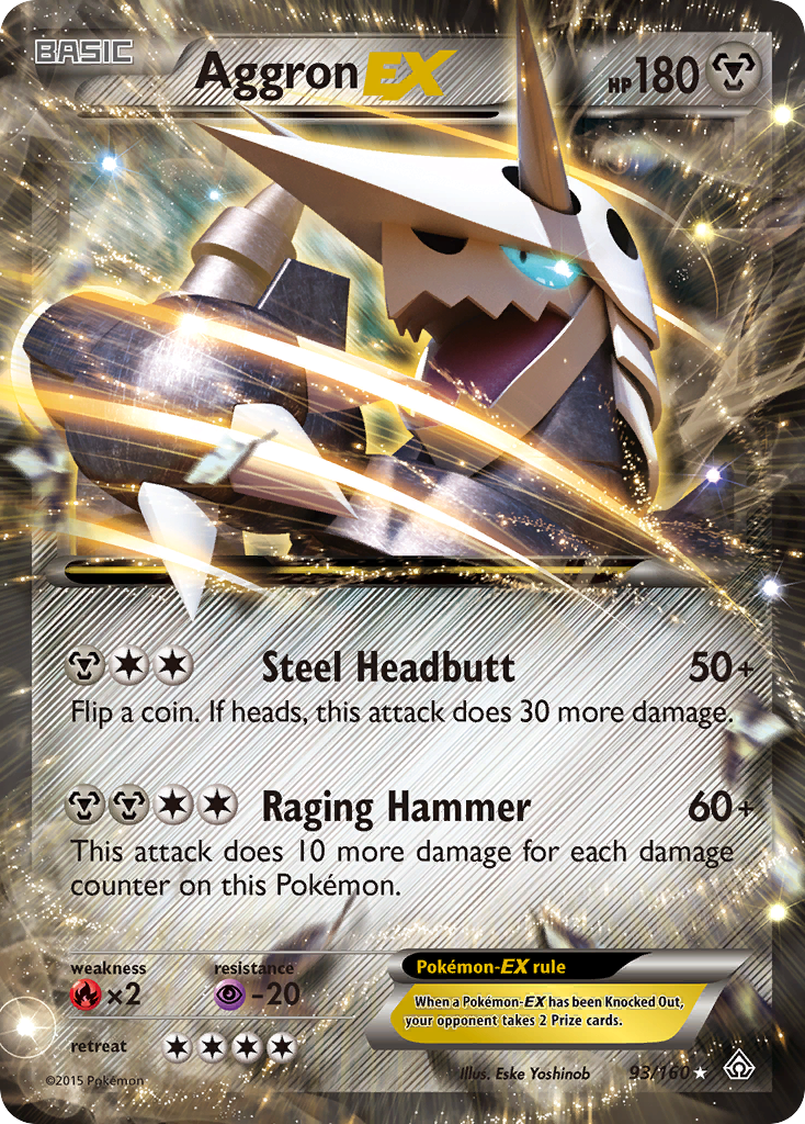 Aggron-EX — illustrated card