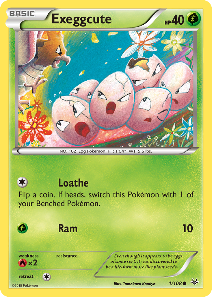 Exeggcute — illustrated card