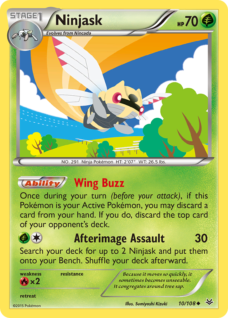 Ninjask — illustrated card