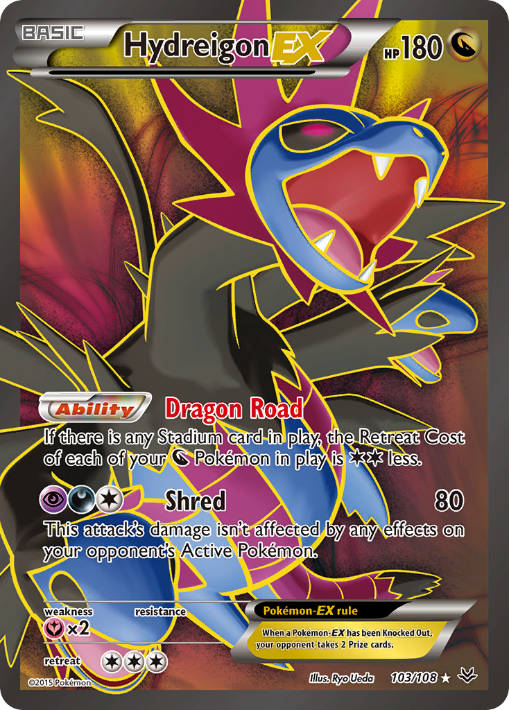 Hydreigon-EX — illustrated card