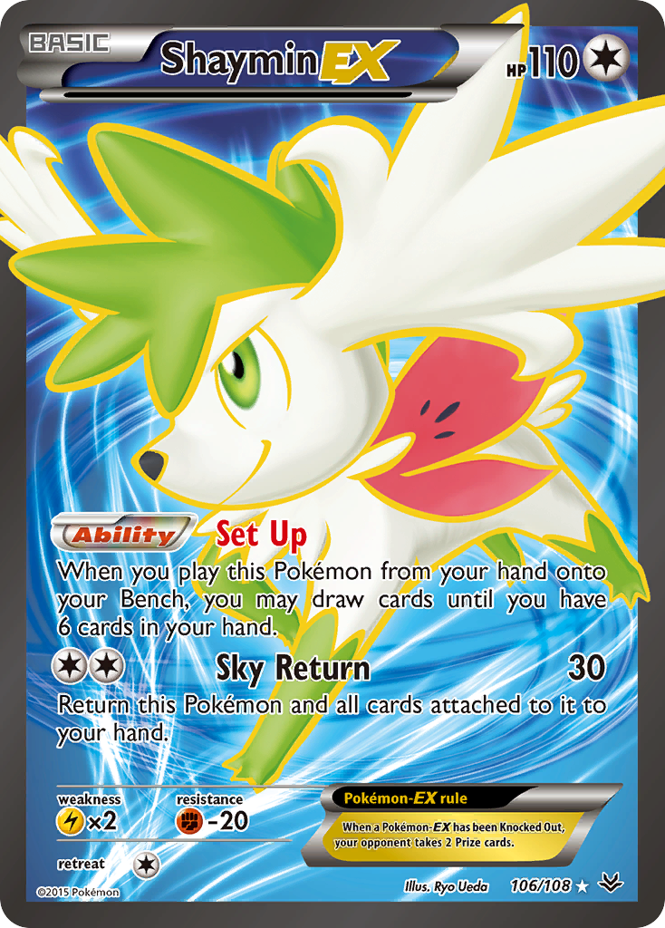 Shaymin-EX — illustrated card