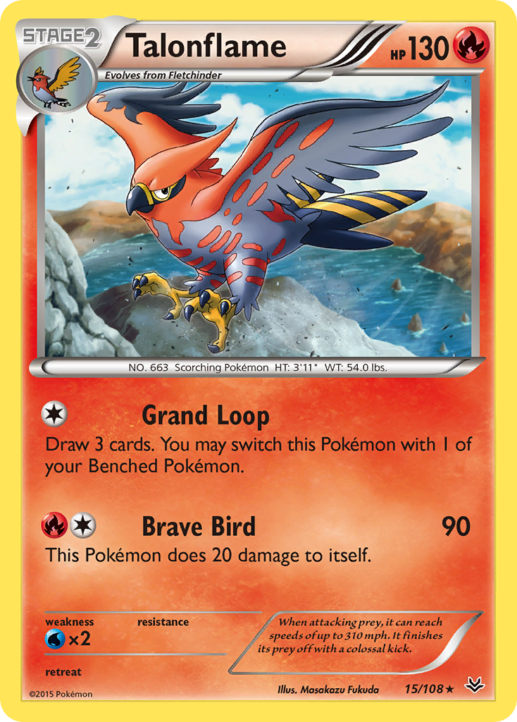Talonflame — illustrated card