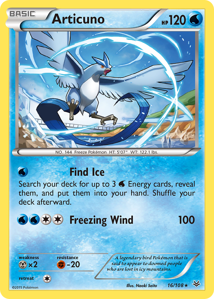 Articuno — illustrated card