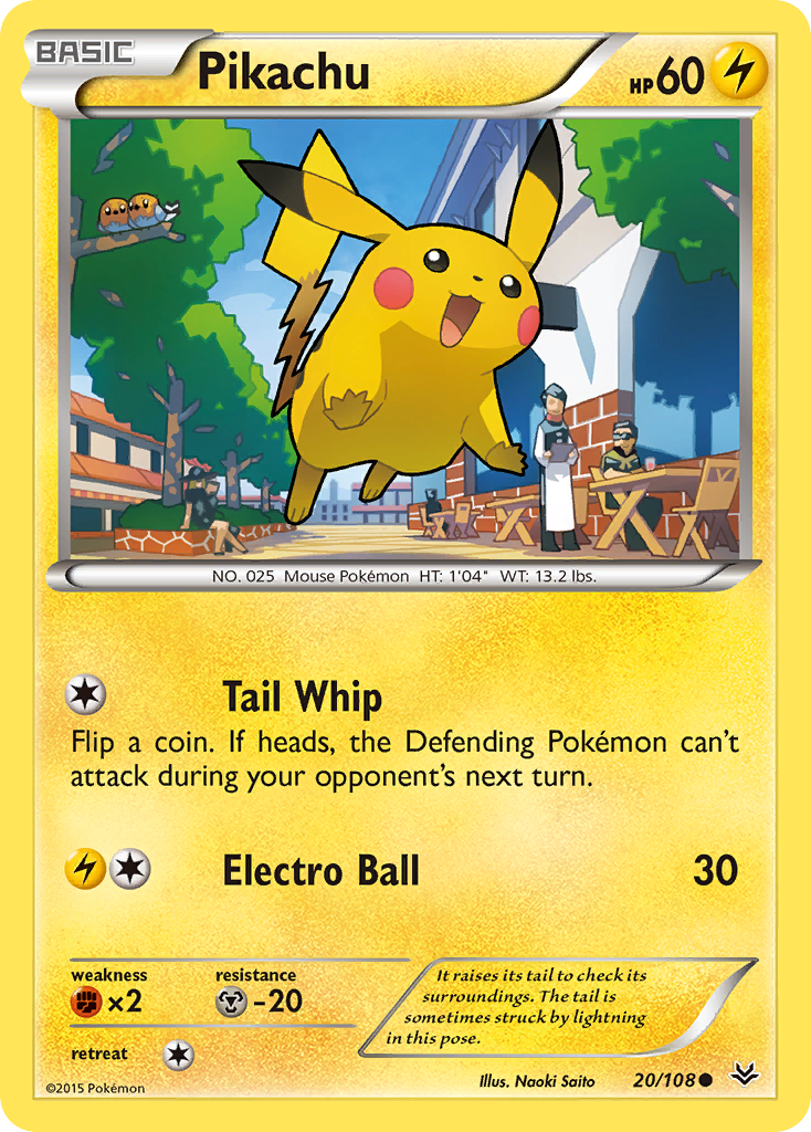 Pikachu — illustrated card