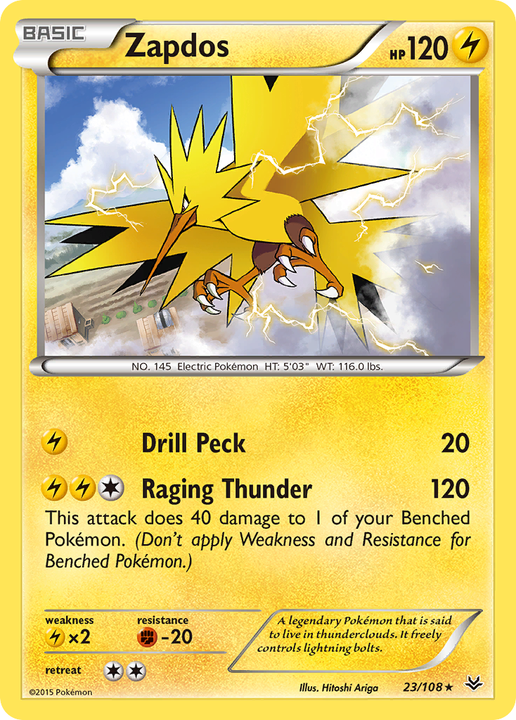 Zapdos — illustrated card