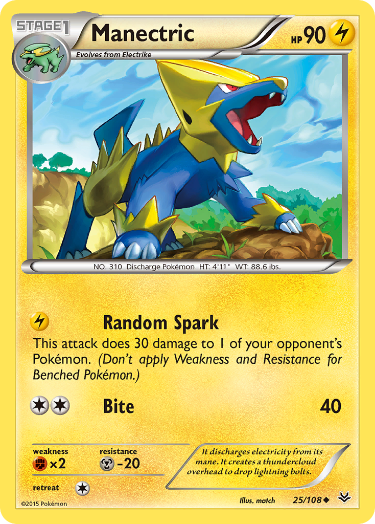 Manectric — illustrated card